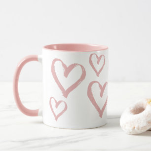 Pink Hearts Mug