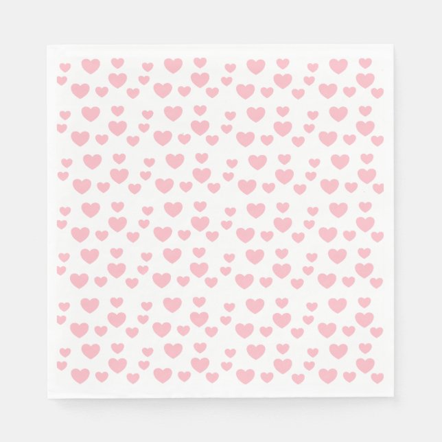 Pink Hearts Napkin (Front)