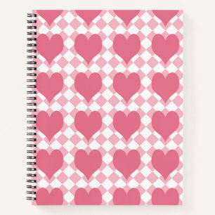 Pink Hearts Notebook