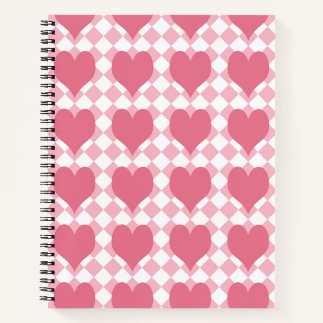 Pink Hearts Notebook (Front)