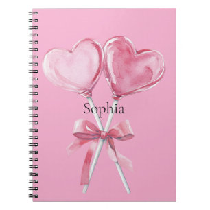 Pink Hearts Notebook