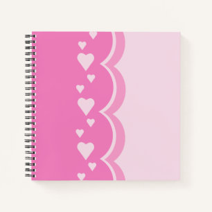 Pink Hearts Notebook