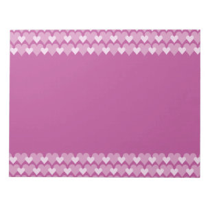 Pink Hearts notepad