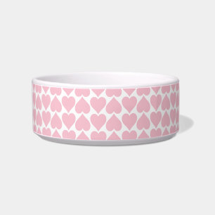 Pink Hearts Pattern, Romantic, Love Bowl