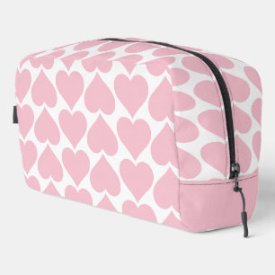 Pink Hearts Pattern, Romantic, Love Dopp Kit