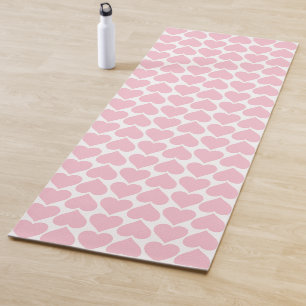 Pink Hearts Pattern, Romantic, Love Yoga Mat
