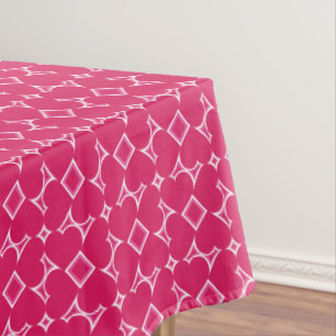 Pink Hearts Pattern  Tablecloth