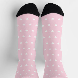 Pink Hearts Socks