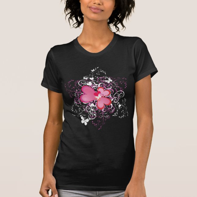 Pink Hearts T-Shirt (Front)