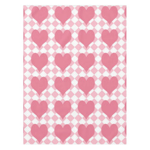 Pink Hearts Tablecloth