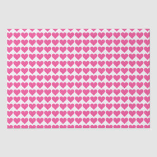 Pink Hearts Tissue Paper