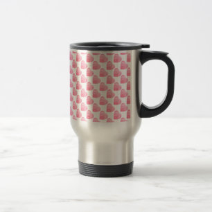 Pink Hearts Travel Mug