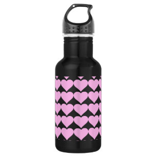 Pink Hearts,Unconditional Love_ 532 Ml Water Bottle