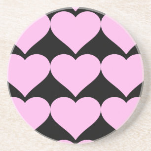 Pink Hearts,Unconditional Love_ Coaster