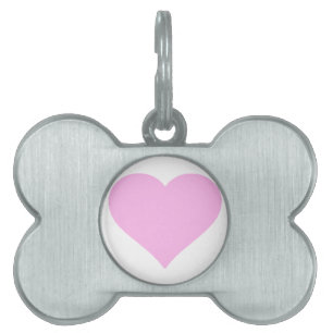 Pink Hearts,Unconditional Love_ Pet Name Tag