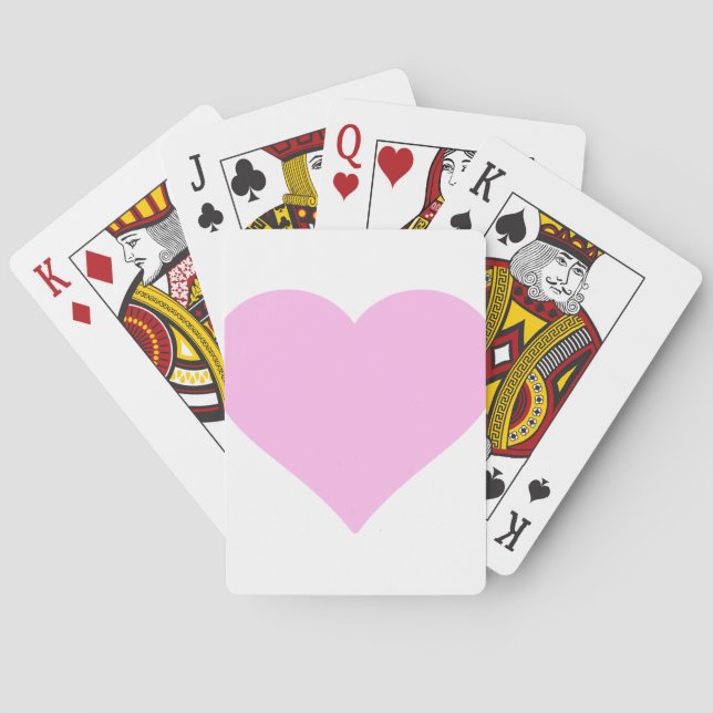 Pink Hearts,Unconditional Love_ Playing Cards (Back)