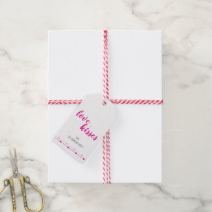 Pink Hearts Valentine's Day Gift Tags