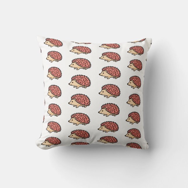 Pink Hedgehog Cushion (Front)