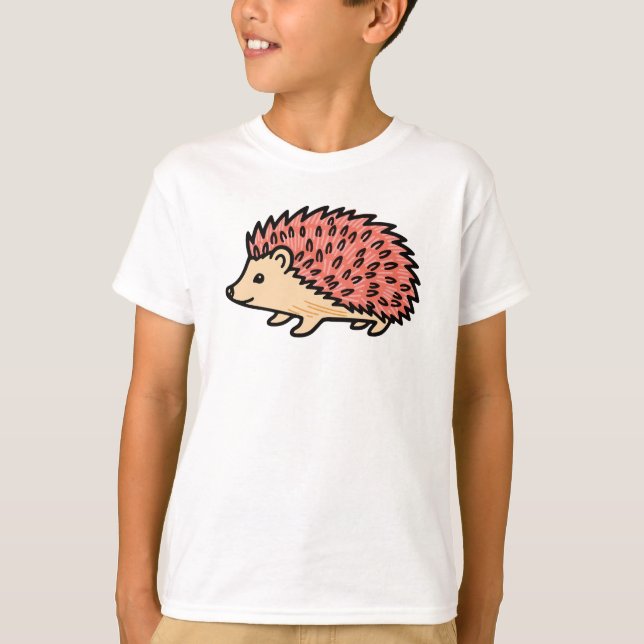 Pink Hedgehog T-Shirt (Front)