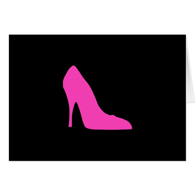 Pink Heel on Black (Front Horizontal)