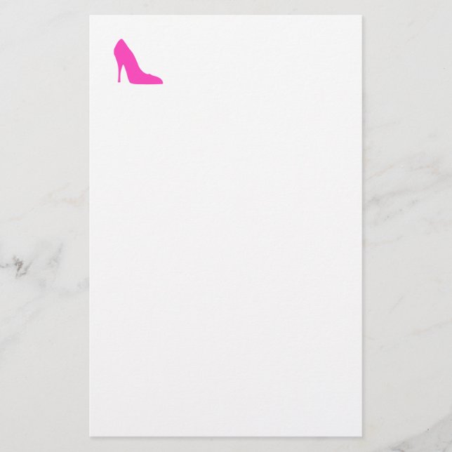 Pink Heels Stationery (Front)