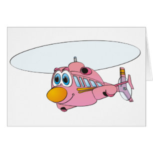Pink Helicopter Cartoon