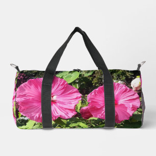 Pink Hibiscius Duffel Bag