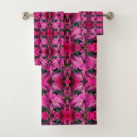 Pink Hibiscus Flower Multiplied Abstract