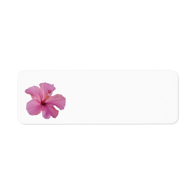 Pink Hibiscus Hawaiian Flower Customised Template (Front)