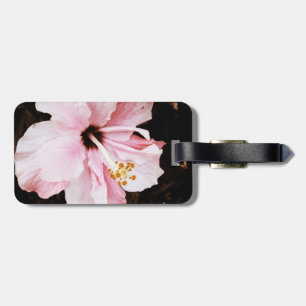 Pink Hibiscus Luggage Tag