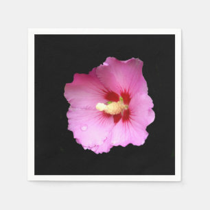 Pink Hibiscus Paper Napkins