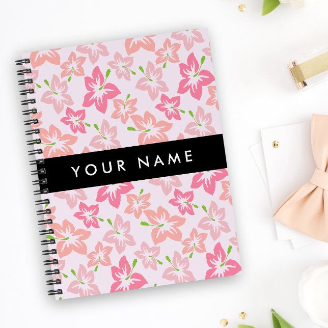 Pink Hibiscus, Pink Flowers, Your Name Planner (Creator Uploaded)