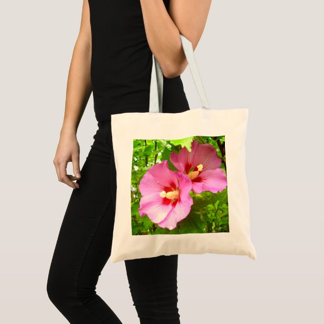 Pink Hibiscus Tote Bag (Front (Product))