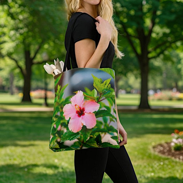 Pink Hibiscus Tote Bag (Creator Uploaded)