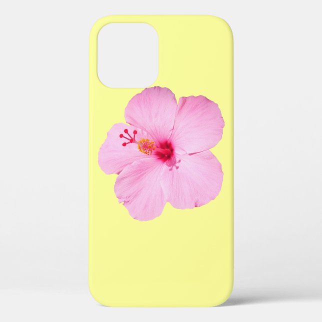 Pink Hibiscus Tropical Flower Case-Mate iPhone Case (Back)