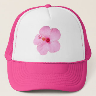 Pink Hibiscus Tropical Flower Trucker Hat