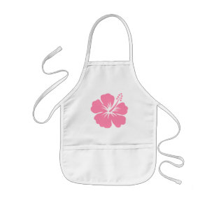 Pink Hibiscus Y Apron
