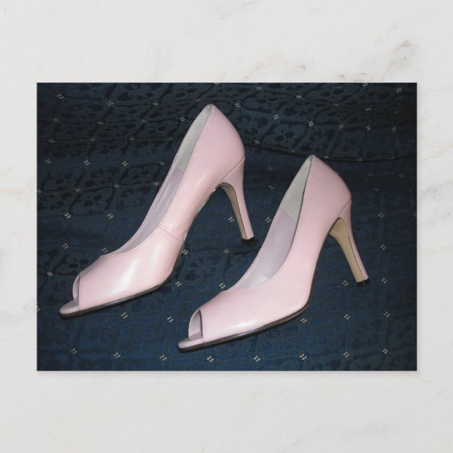 Pink High Heel Pumps/shoes Postcard (Front)
