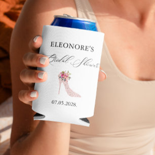 Pink High Heels Bridal Shower Can Cooler