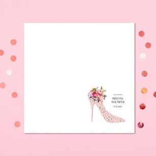 Pink High Heels Bridal Shower Napkin