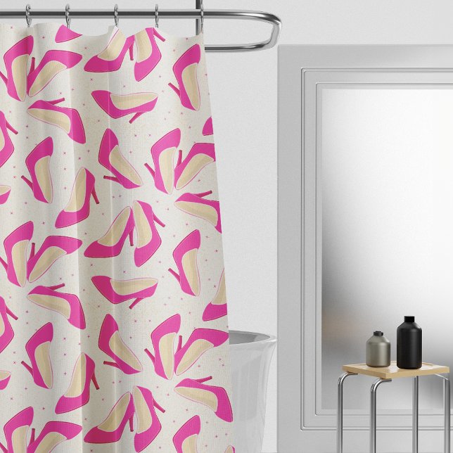 Pink High Heels Shower Curtain (Creator Uploaded)