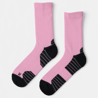 Pink High-Performance Athletic Crew Socks 