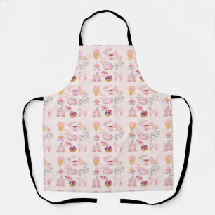 Pink High Tea Cats Apron