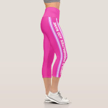 Pink High Waisted Yoga Capris, XS (0-2)