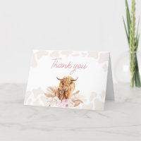 Pink Highland Cow Baby Shower