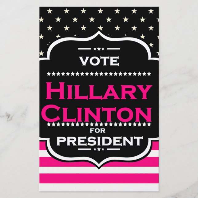 pink hillary clinton (Front)