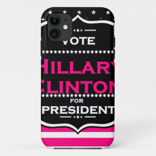 pink hillary clinton Case-Mate iPhone case