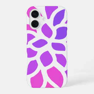 Pink Hippie Flower Retro Modern iPhone 16 Case