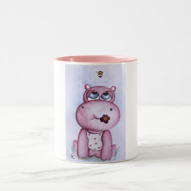 Pink Hippo Mug (Center)