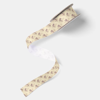 Pink Historic Wrapping Paper Satin Ribbon